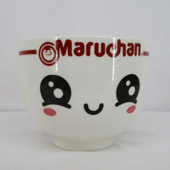 Maruchan Ramen Noodle Bowl Built in Chopsticks Holder Ceramic - Picture 4 of 6